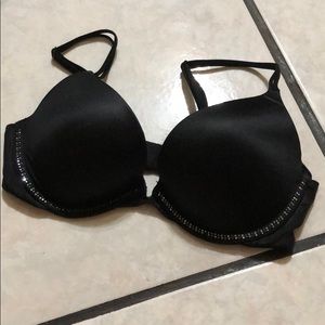 Black rhinestone Very Sexy Push-up bra